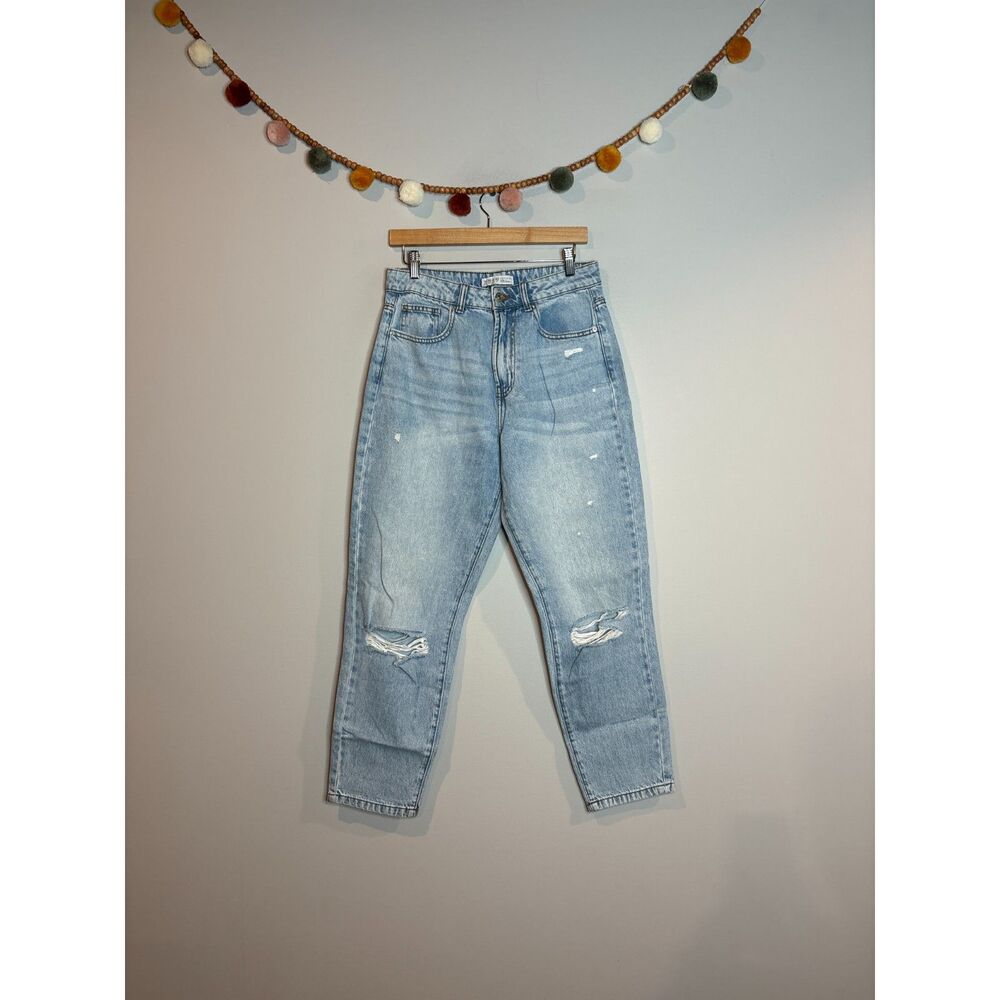 Marshalls light wash distressed jeans